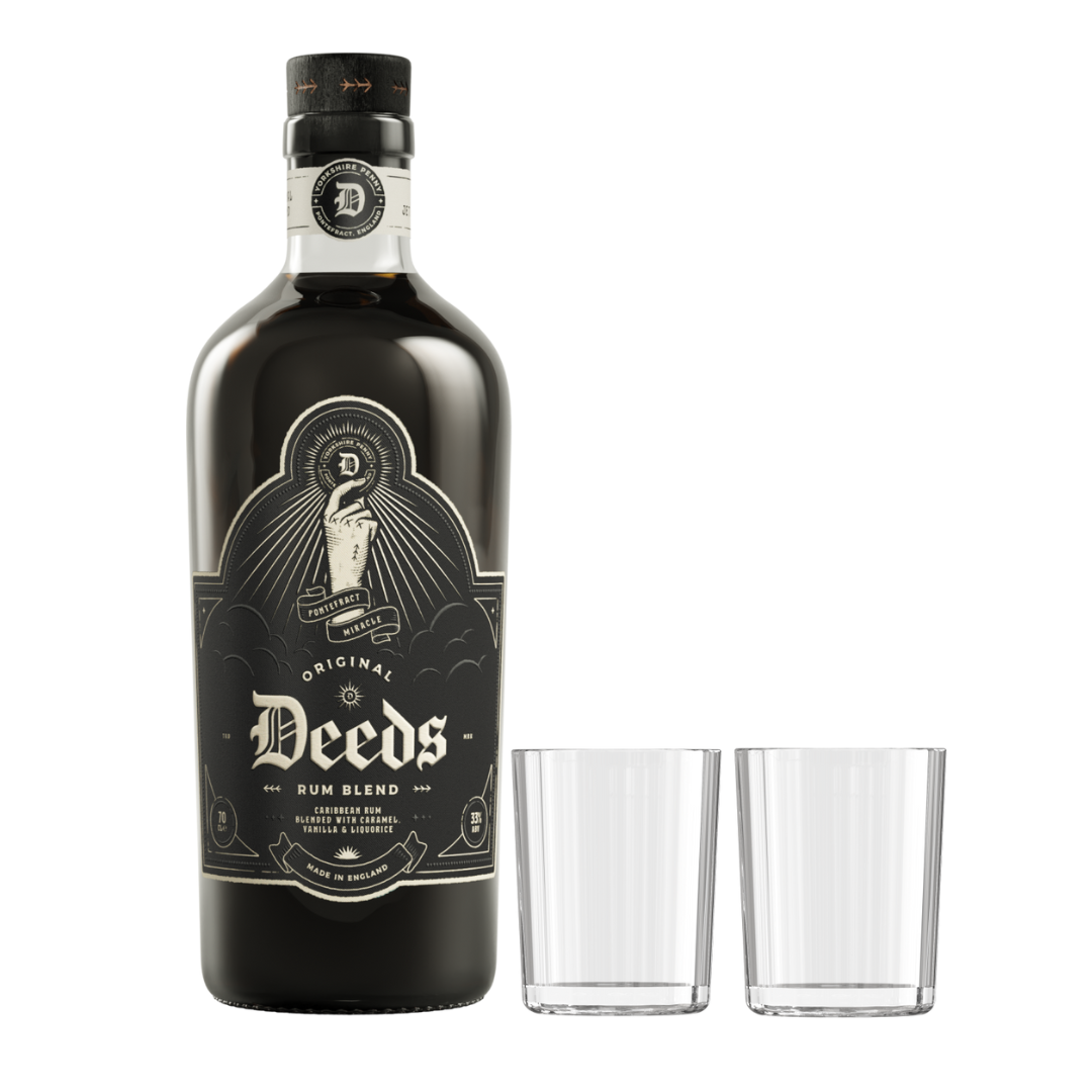 Deeds & 2 Glasses Bundle