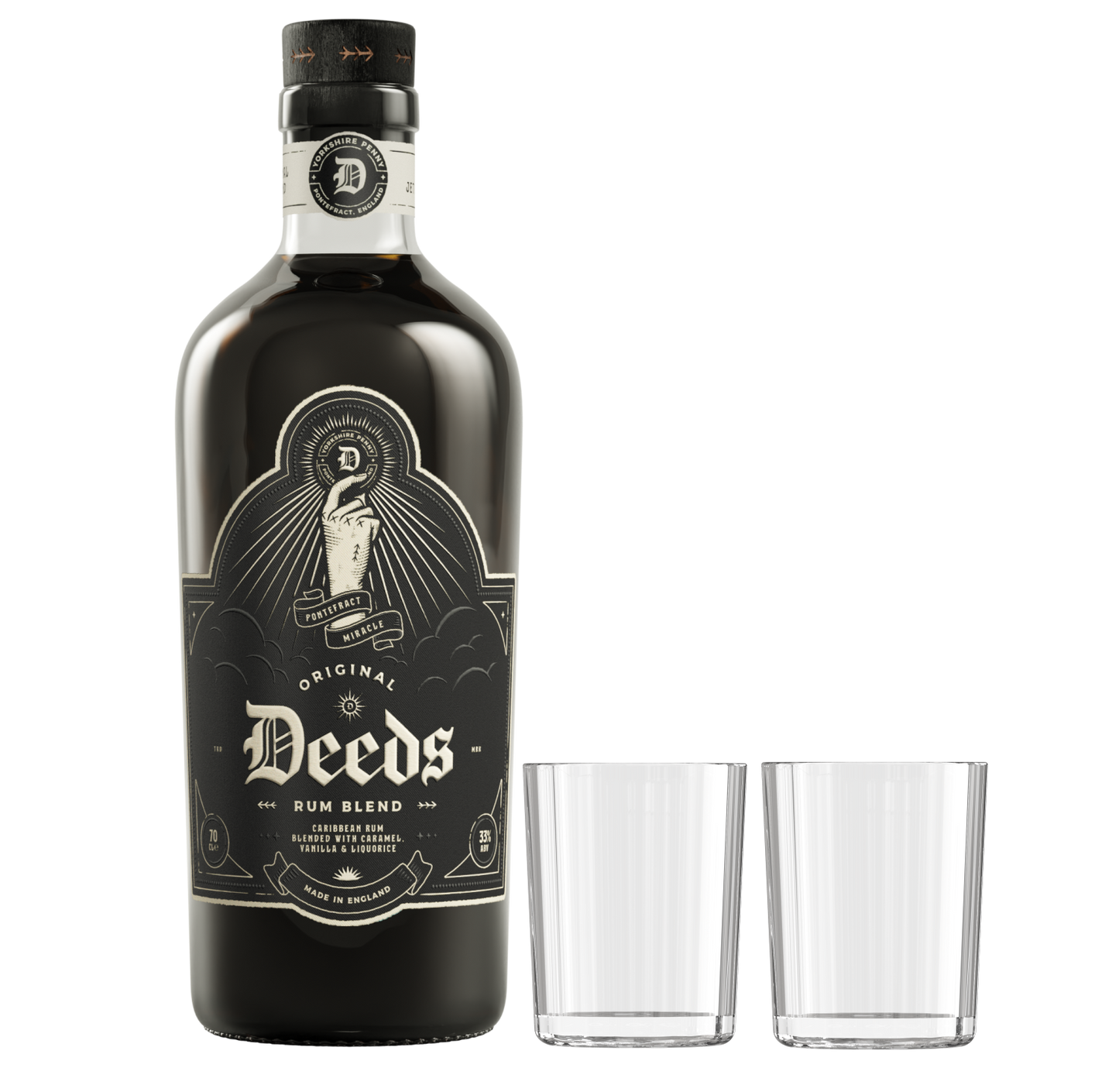 Deeds & 2 Glasses Bundle