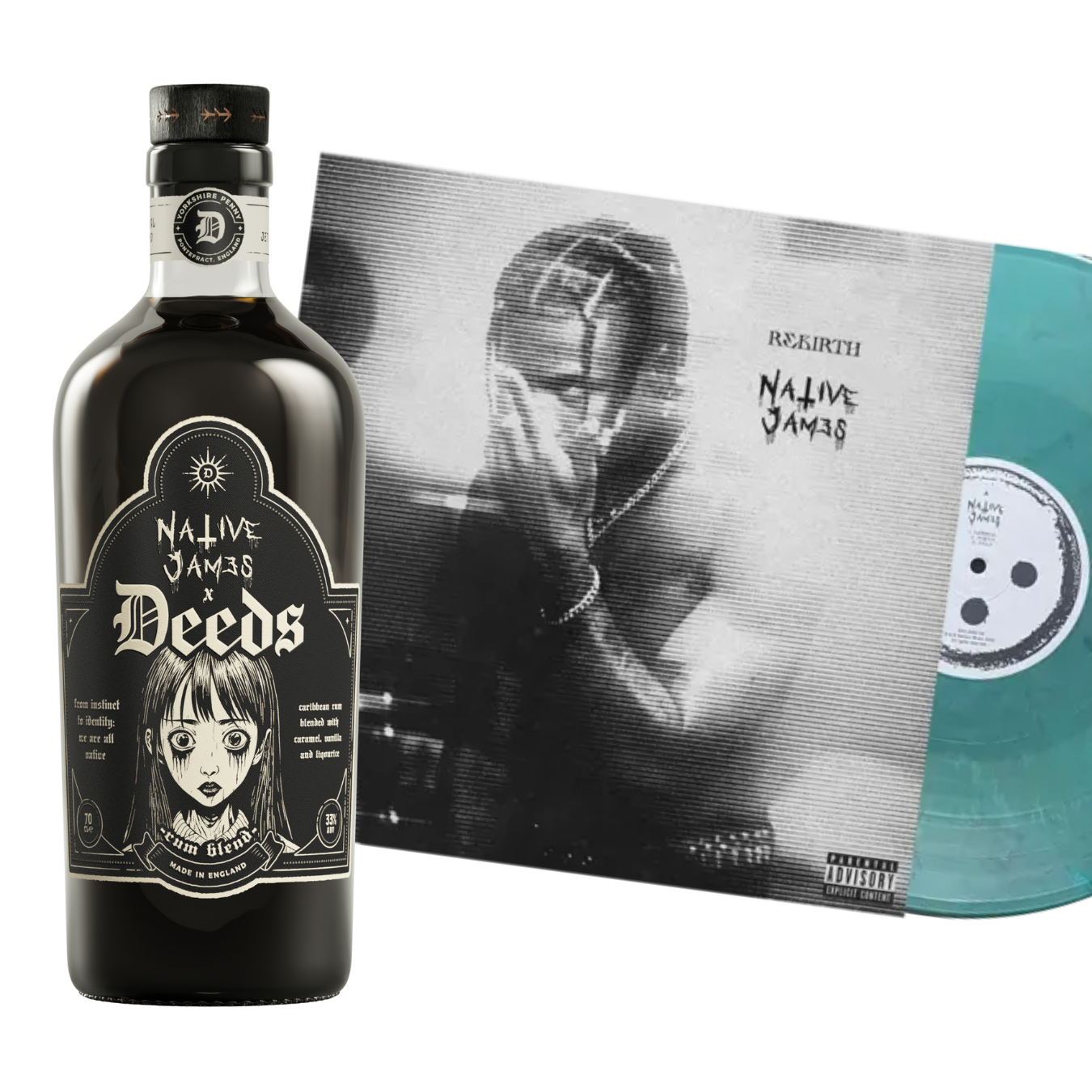 Deeds Rum x Native James – Limited Edition Bundle (Rum + Vinyl)