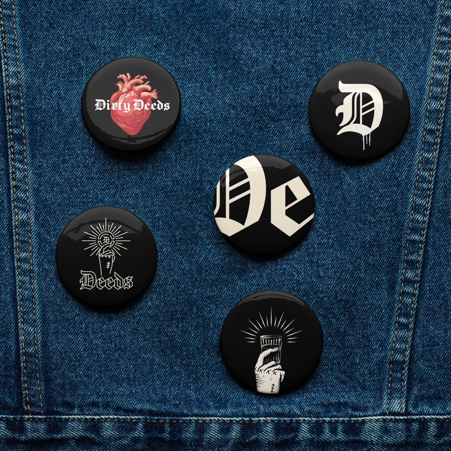 Set of 5 Deeds Badges